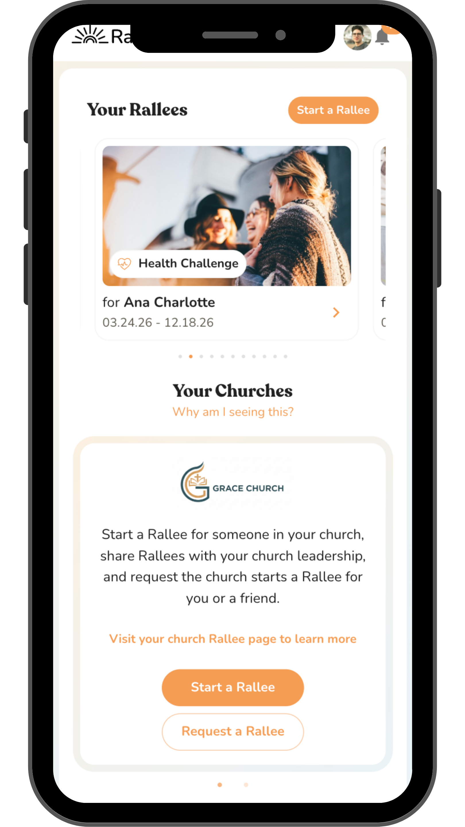 Church on member profile